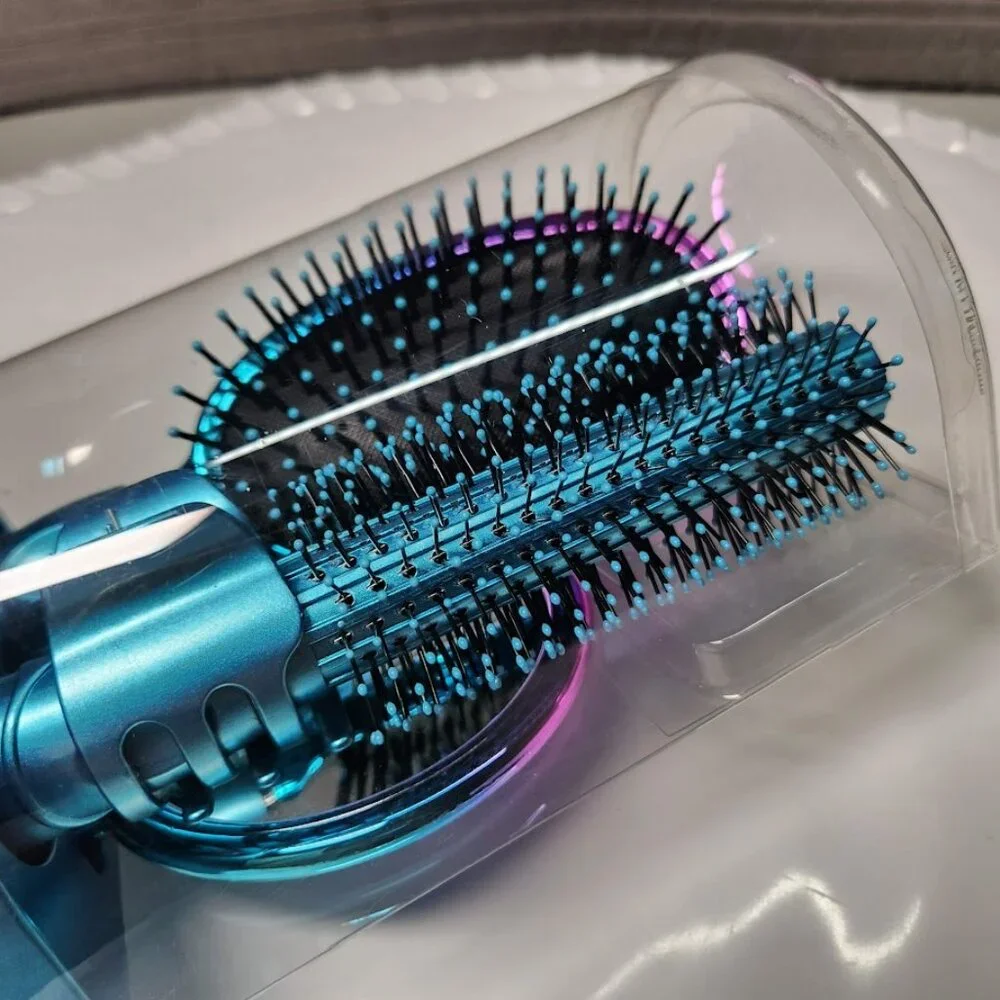 NEW 5-Piece Hairbrush Brush Set Hand Mirror Beauty Brushes Blue Easter Basket St